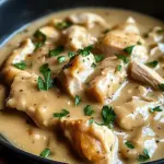 Slow Cooker Creamy Chicken & Gravy