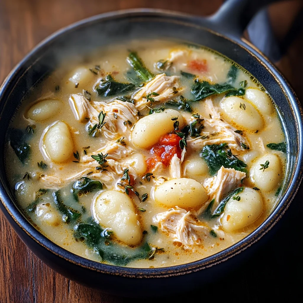 Tasty Rotisserie Chicken Gnocchi Soup