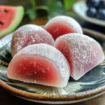 Watermelon Mochi